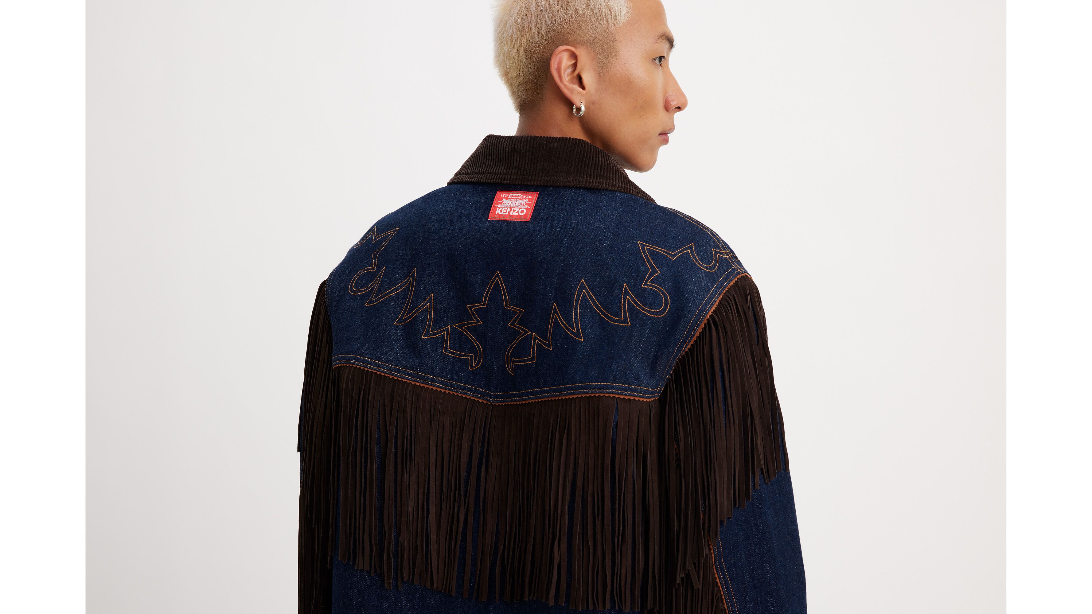 Levi's® x KENZO Fringe Jacket - Indigo Rinse - Bleu
