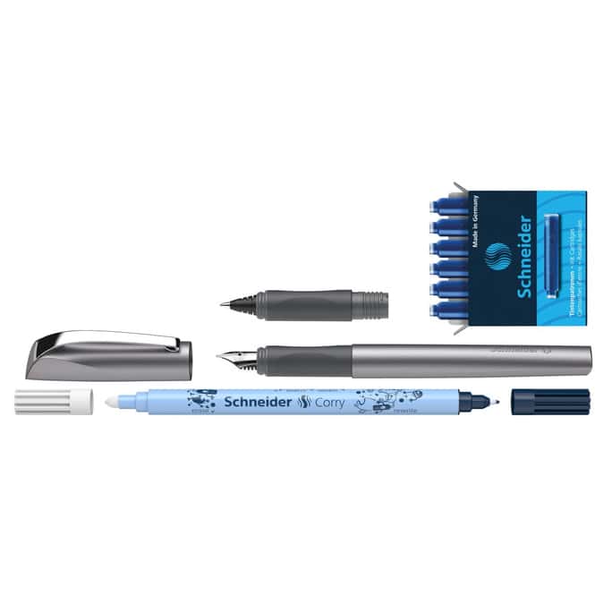 Schneider - Tintenroller und Füller-Set - Ceod Shiny Graphit