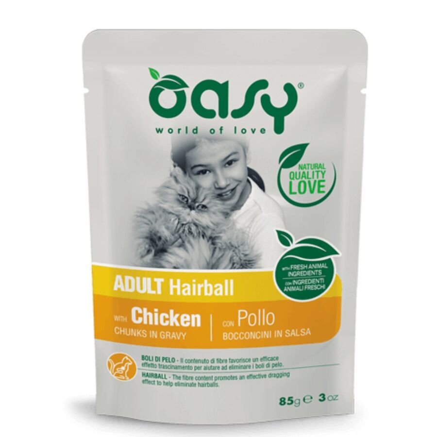 OASY CAT CHUNKS MOLHO DE FRANGO PARA ADULTOS 85G