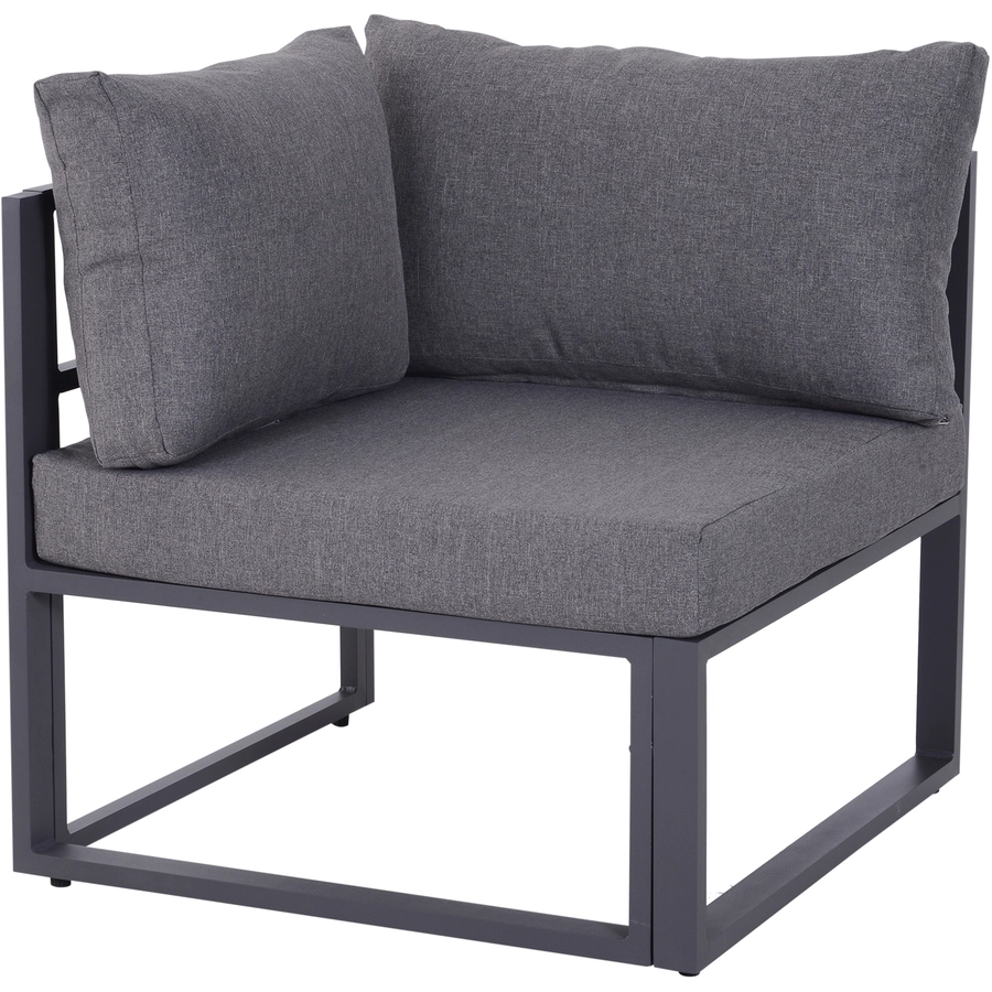 Outsunny Gartensofaset für 4–5 Personen grau