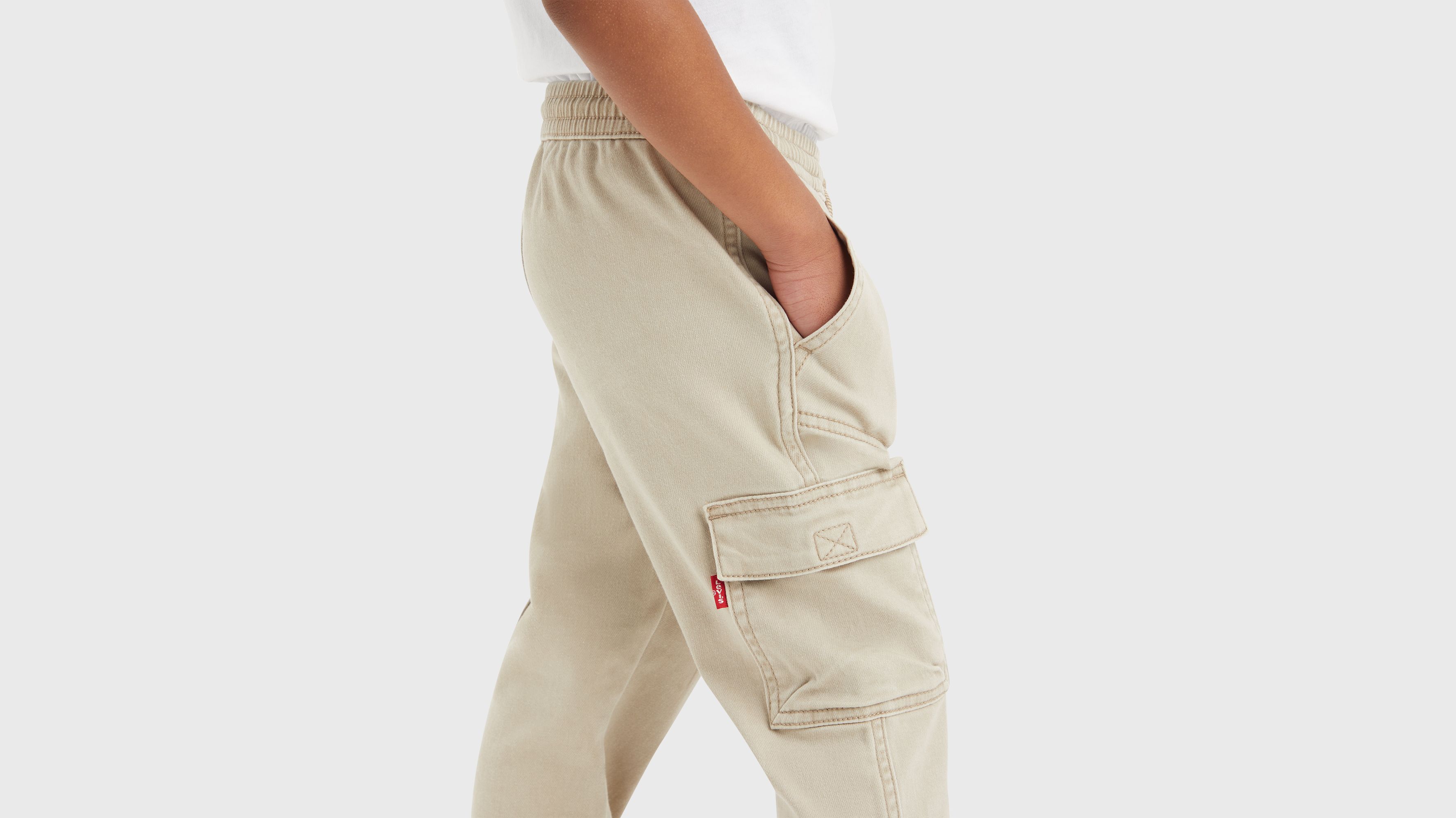 Enfant cargo jogger cargo Relaxed Dobby - Oxford Tan - Beige