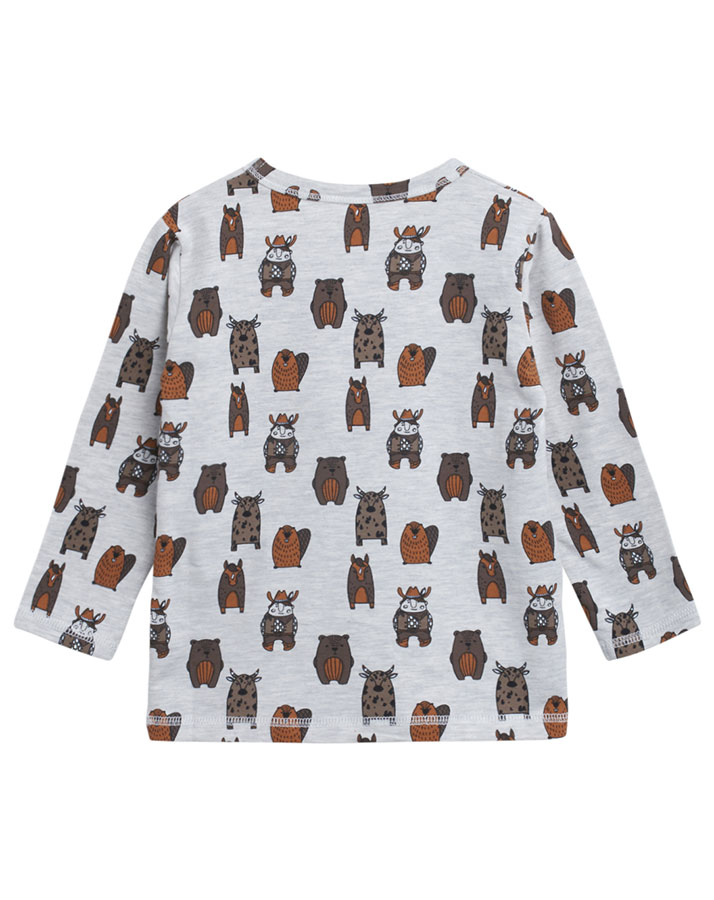 Langarmshirt AUGUST in beige