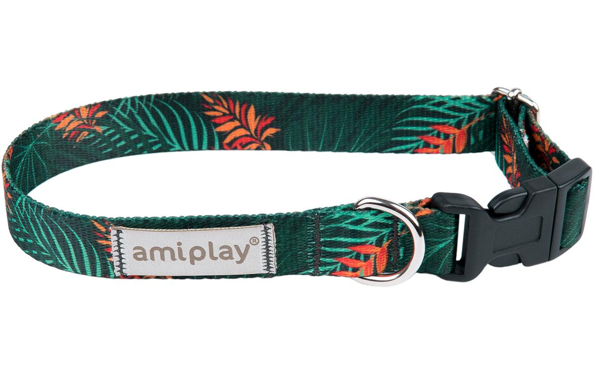 Halsband Be Happy Jungle, DunkelgrünHundehalsband (Grösse: XL)