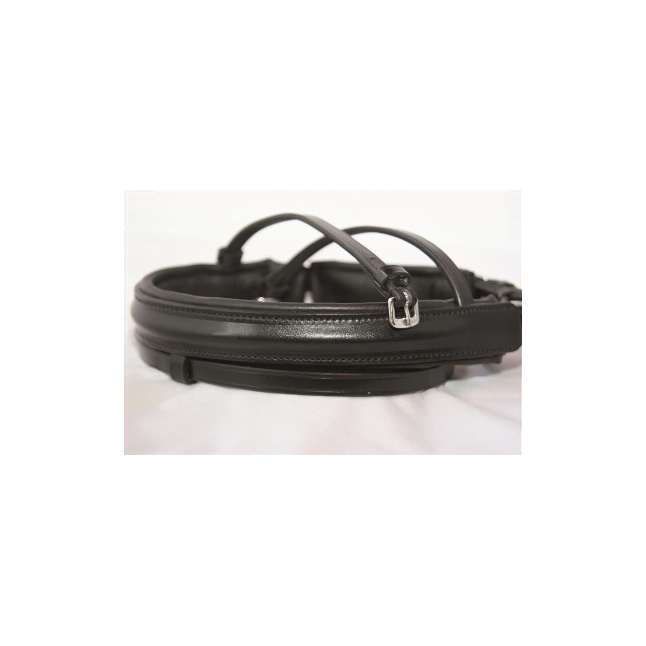Hans Melzer Horse Equipment Hans Melzer Reithalfter standard schwedisch kombiniert schwarz/silber WB (Warmblut)