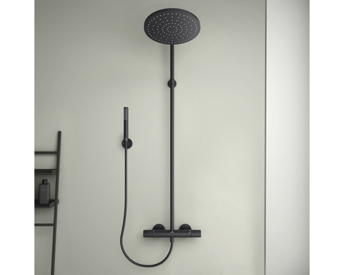Douchekolom inclusief thermostaat Ideal Standard Ceratherm T25 zwart BC748XG