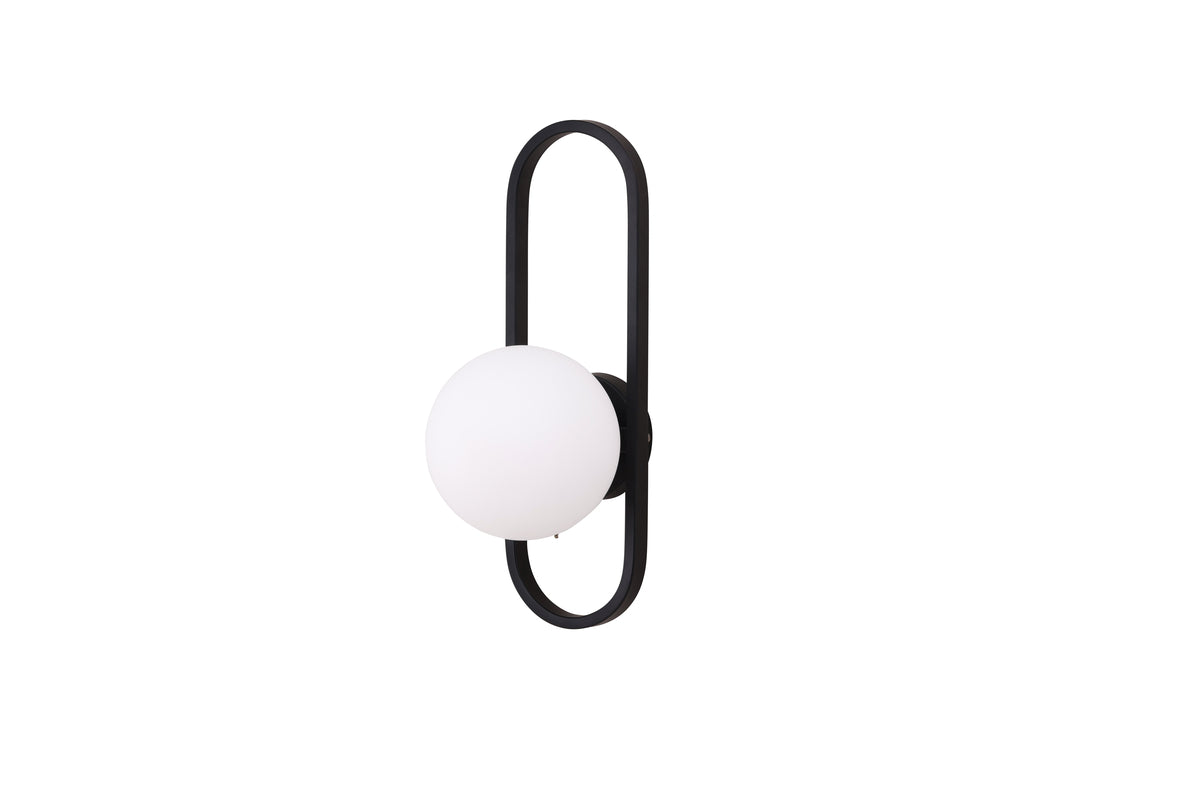 Wandlamp Gallo - Zwart