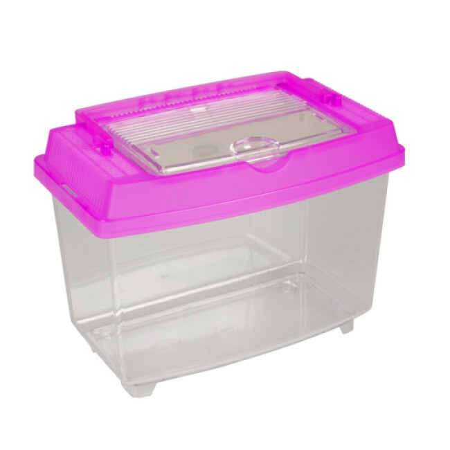 Boîte de transport transparente pour petits animaux Pet Keeper Aqua Della