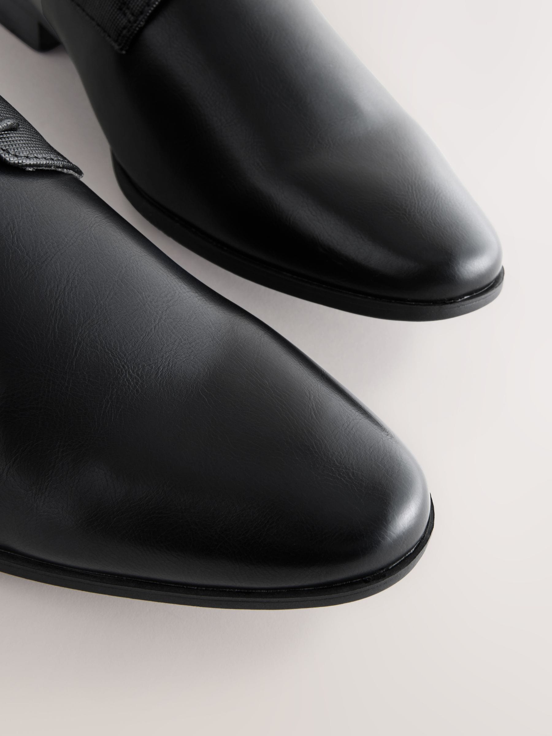 Zwart - Wijde pasvorm - Derbyschoenen met veter