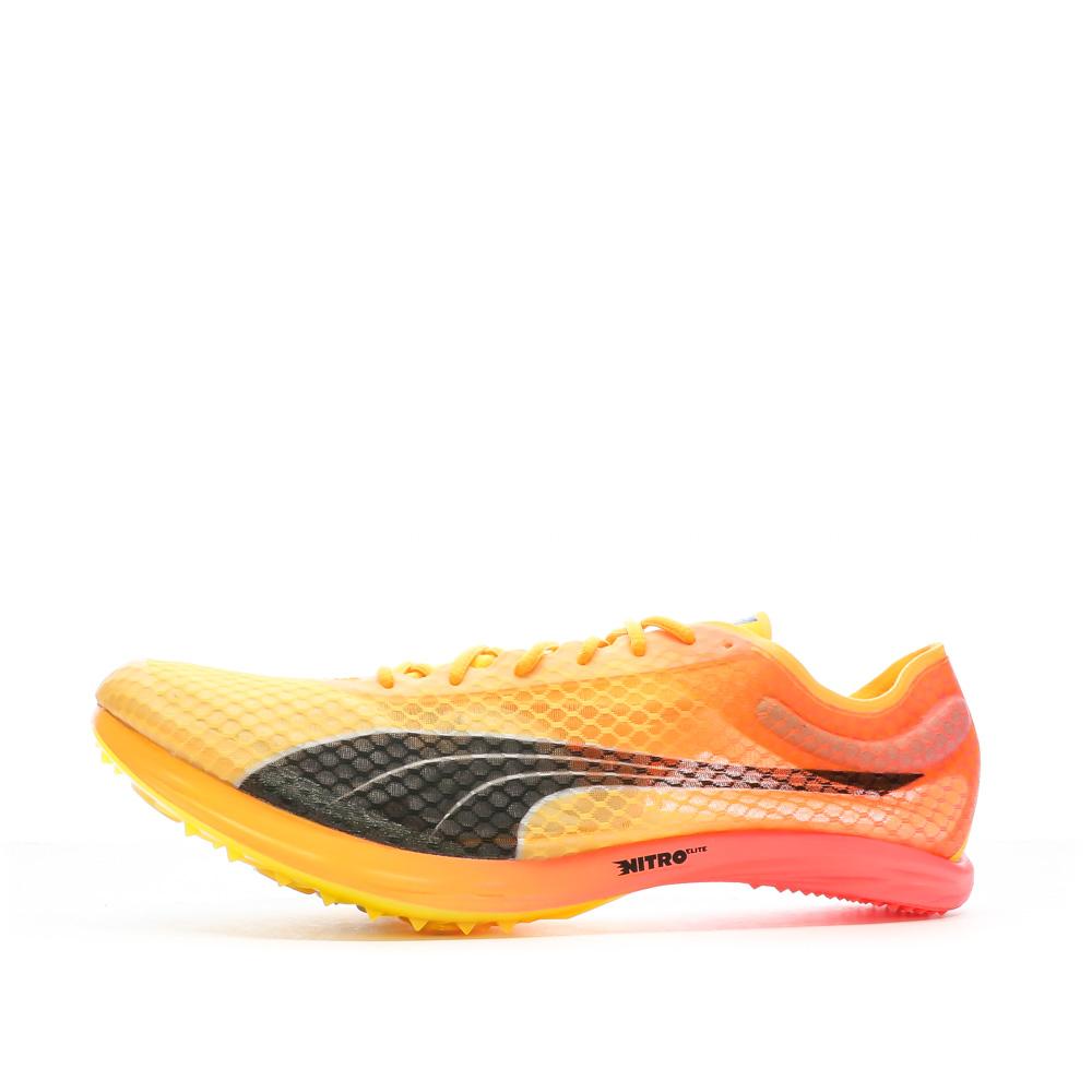 Puma Chaussures Athlétisme Orange/Rose Homme PUMA Evospd Distance Elite+