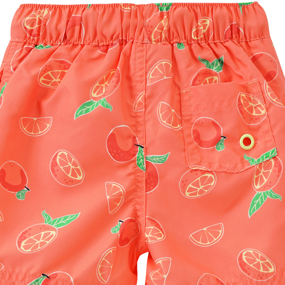 Famy Baby Badeshorts mit Allover-Print hellorange