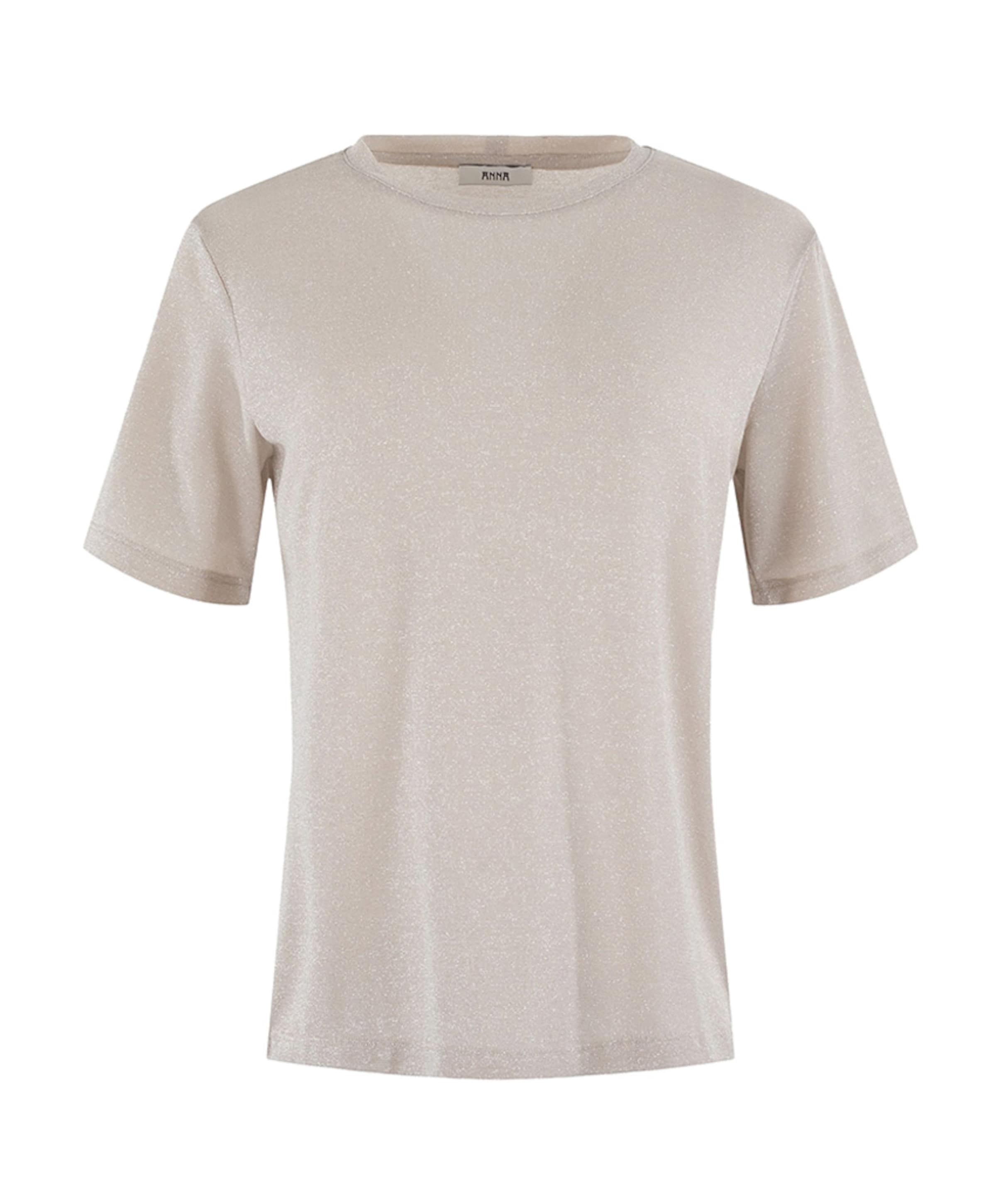Anna Dames T-shirt beige