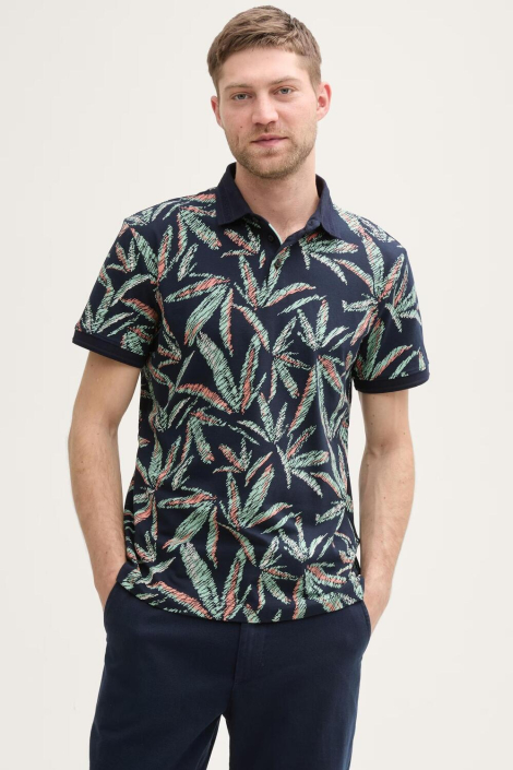 Tom Tailor blauwe heren polo