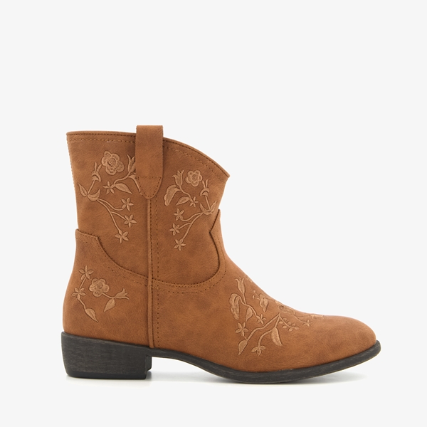 Blue Box lage dames western laarzen bruin