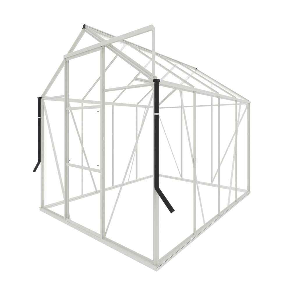 Royal Well Kate II - Tuinkas - Wit - 217x192x253 cm - Veiligheidsglas