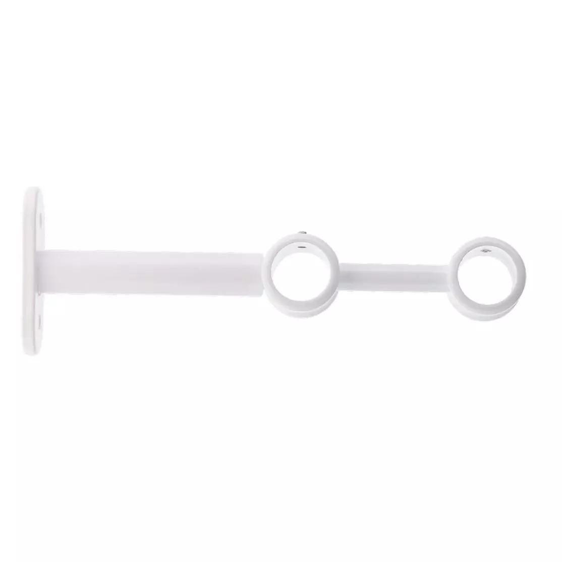 Lot de 2 supports tringles doubles (L150 / D20) Jim Blanc mat