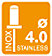 Rivets inoxydables Rapid Ø4.0x14mm, lot de 50