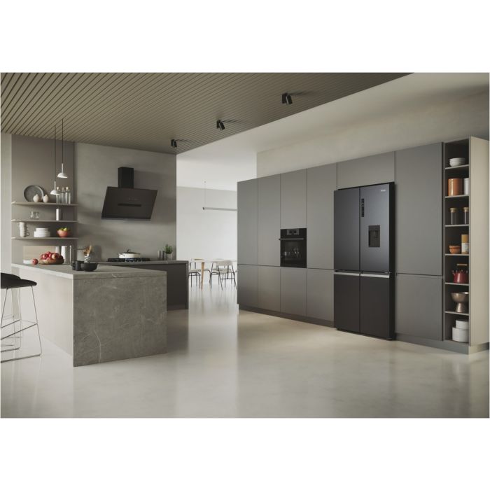 Haier Side-by-Side Multi Door CUBE 90 SERIE 5 HCR5919EHMB Brushed Black - interner Wassertank