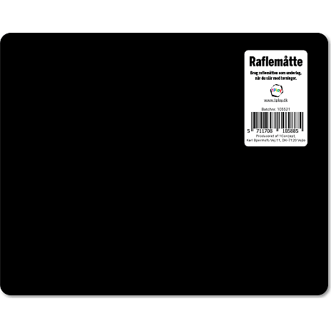 Raflemåtter - sort