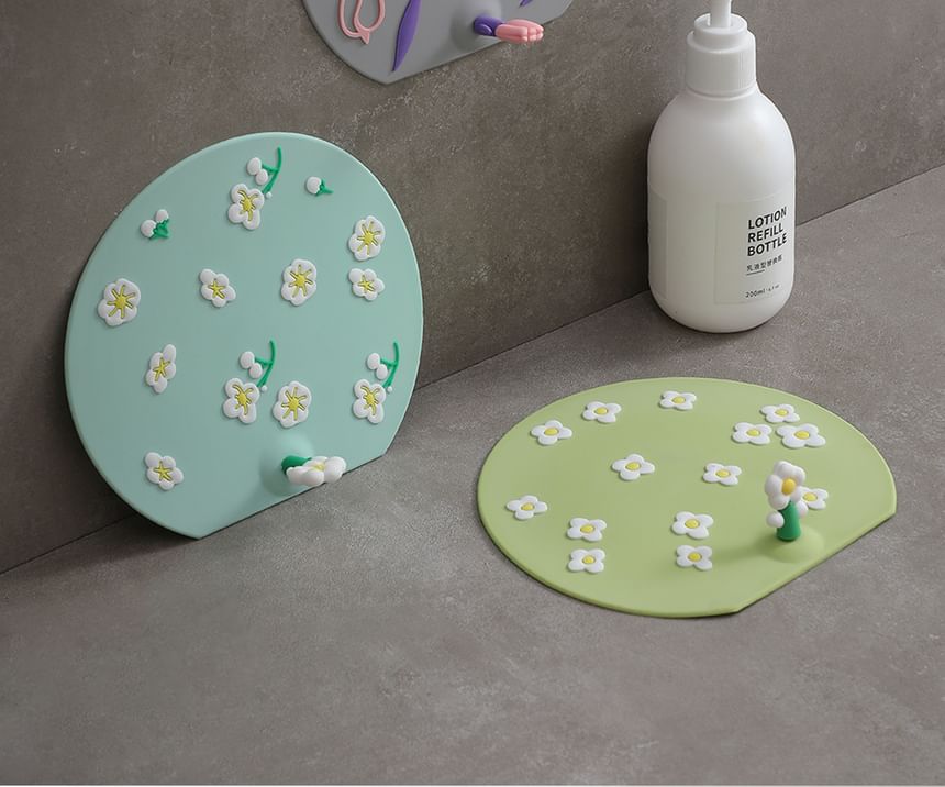 Home Simply - Siliconen afvoerdeksel met bloemenmotief (verschillende designs)