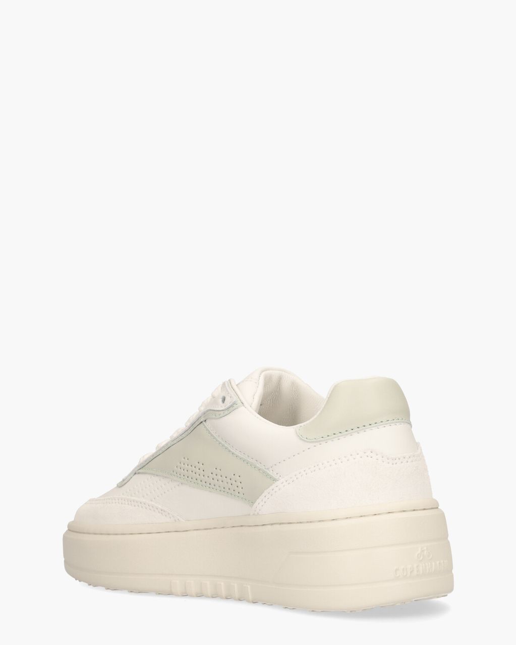 Copenhagen Studios CPH89 Leather Mix Wit/Mintgroen Damessneakers