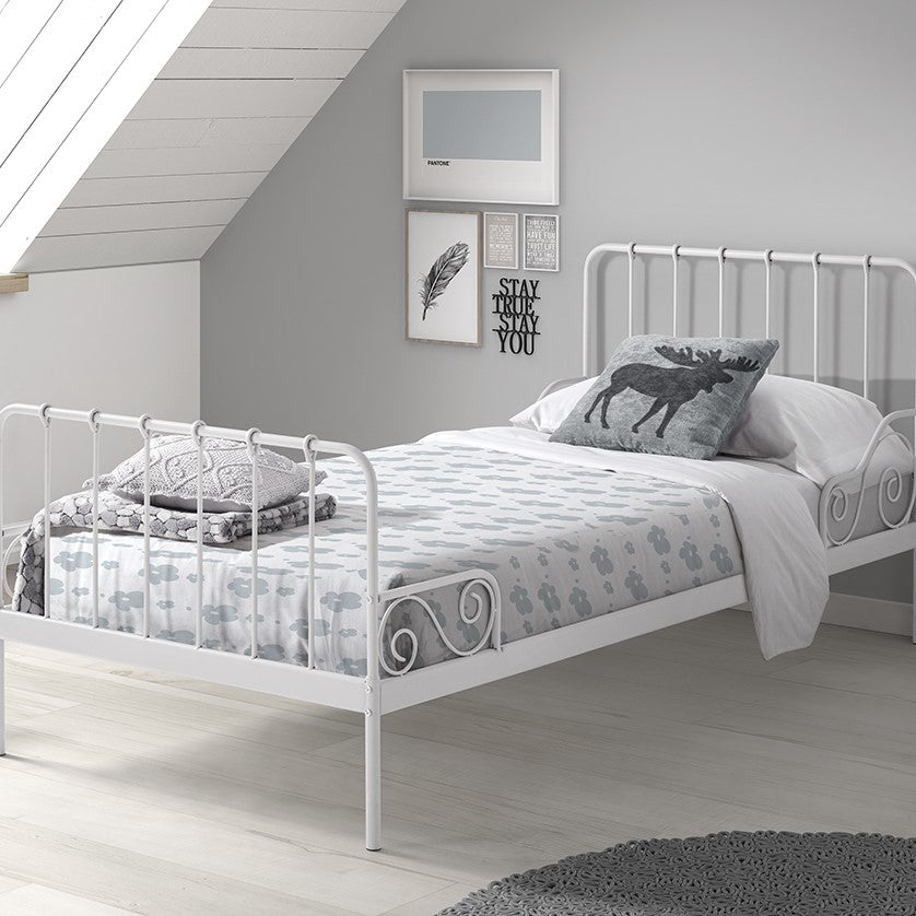 Vipack Alice Eenpersoonsbed 90 x 200 cm - Wit