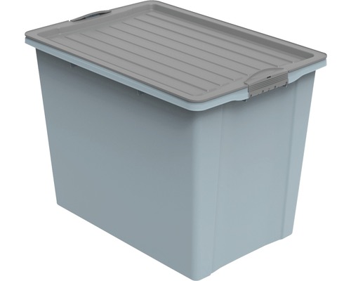 Stapelbak met wielen Compact Eco DIN A3 70l blauw