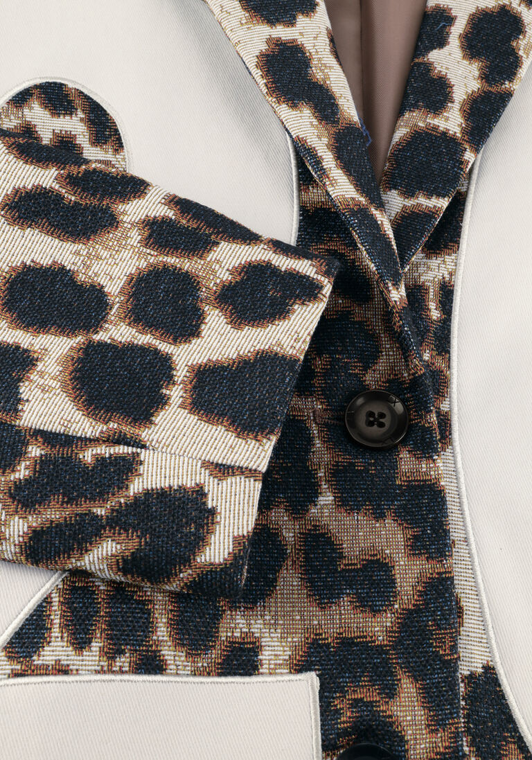multi alix the label blazer ladies woven big 2014 animal blazer