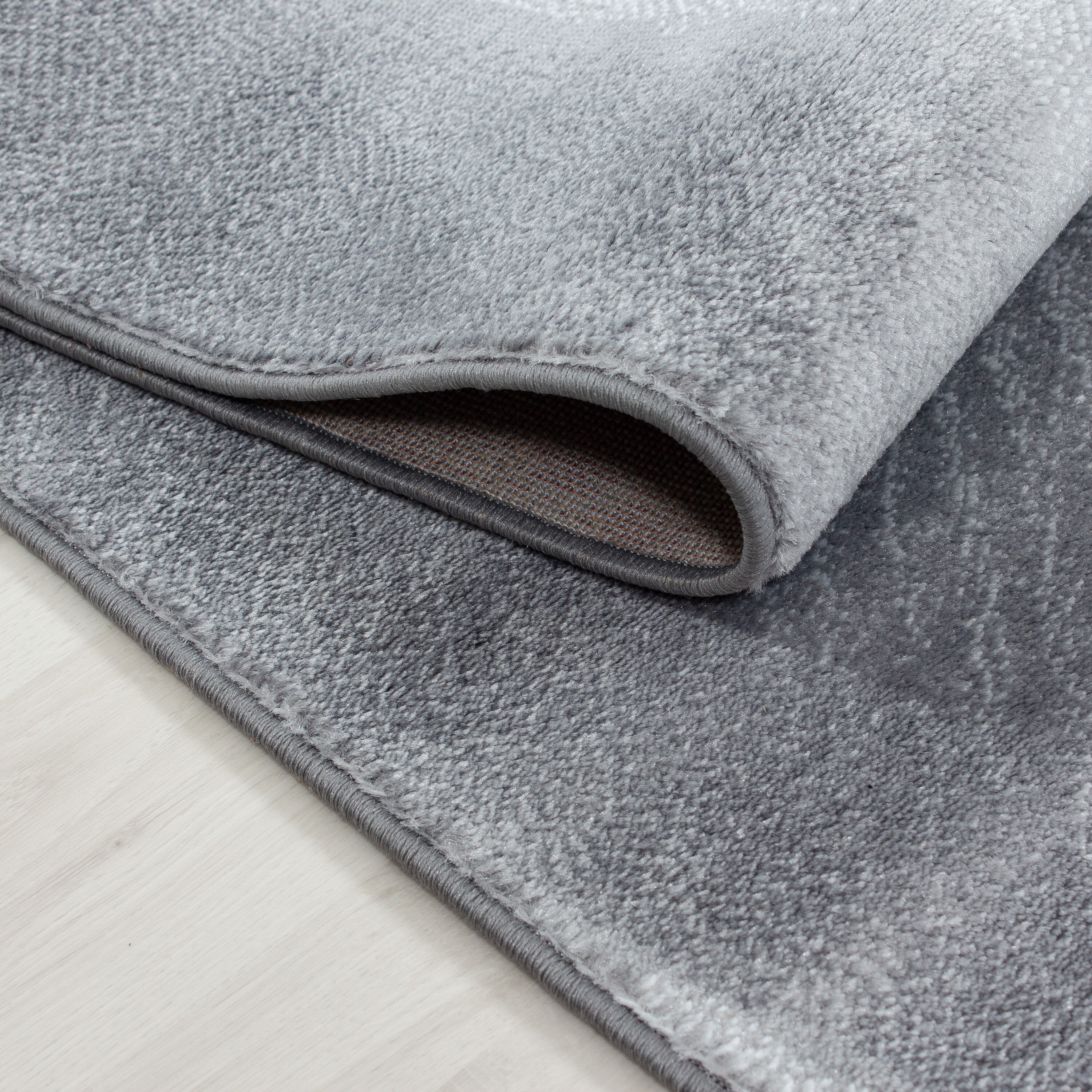 Wunderschöne Teppich modern Designer Wohnzimmer Wellen muster Schwarz