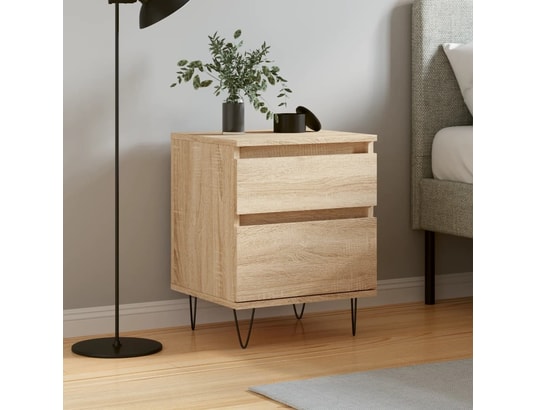 VIDAXL - Table de chevet chêne sonoma 40x35x50 cm bois d’ingénierie