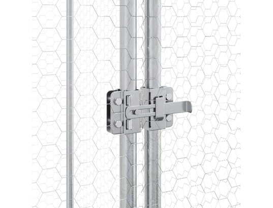 VIDAXL - Cage pour poules argenté 400x100x190 cm acier galvanisé