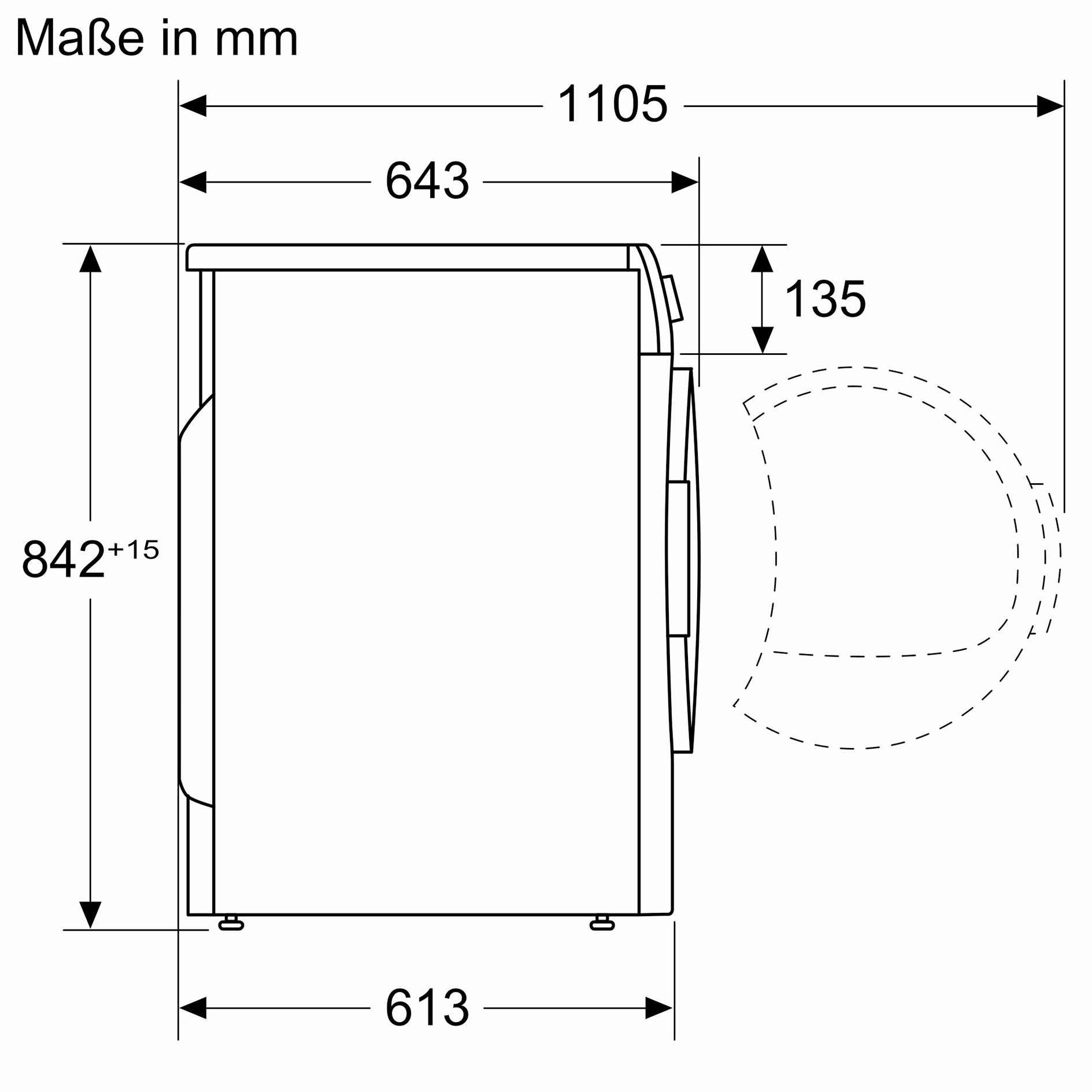 SIEMENS Kondenstrockner WT43N203 - weiß - 8 kg - B