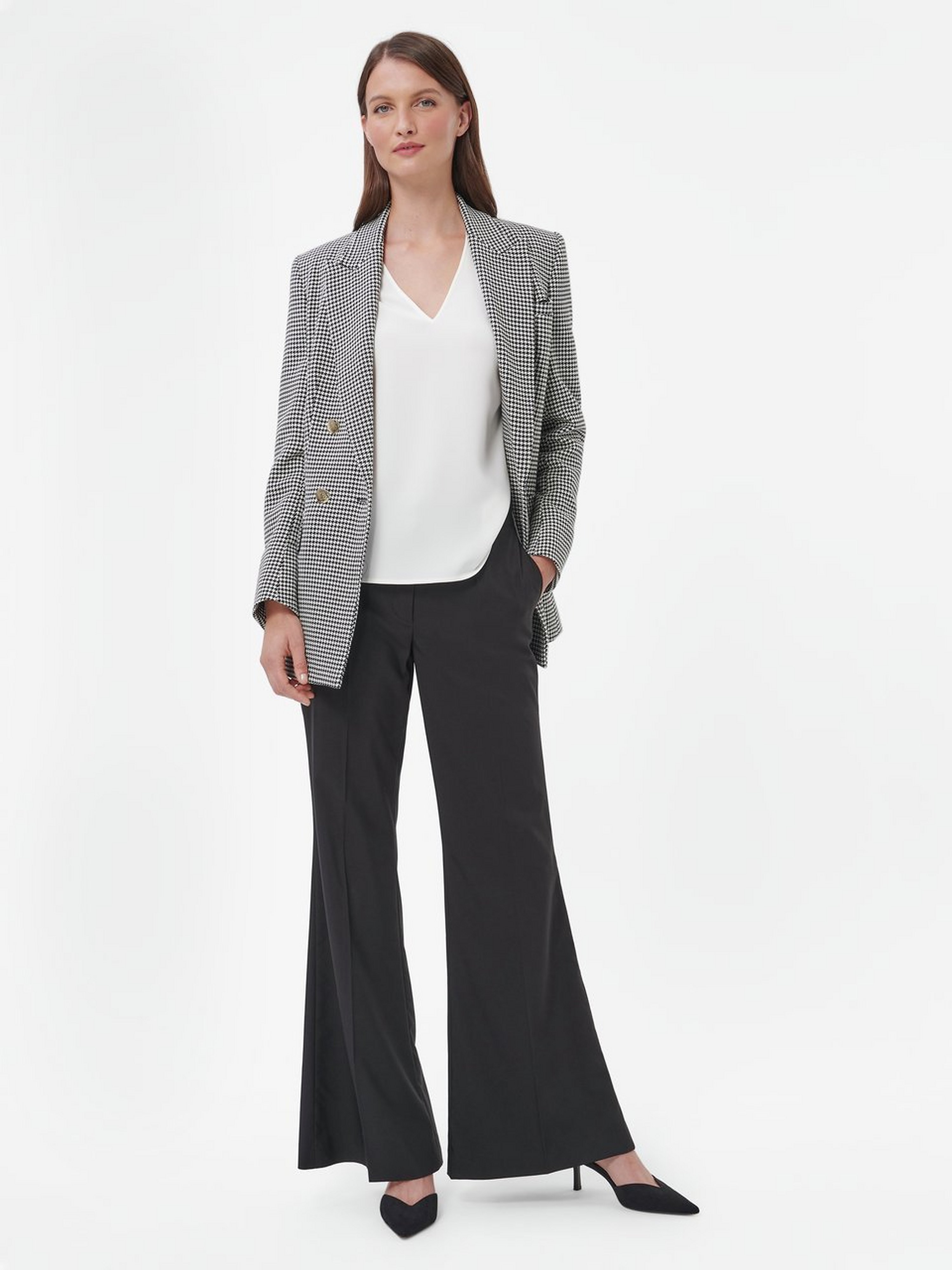 Bluse mit V-Ausschnitt