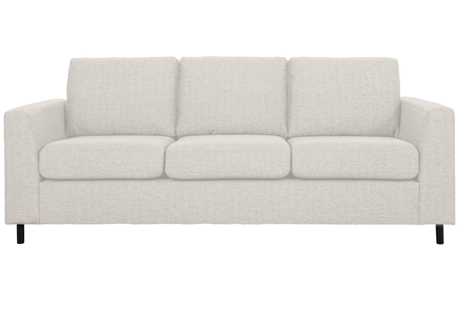 Oslo Plus 3-seter Tekstil Neve 02 Offwhite med sorte ben