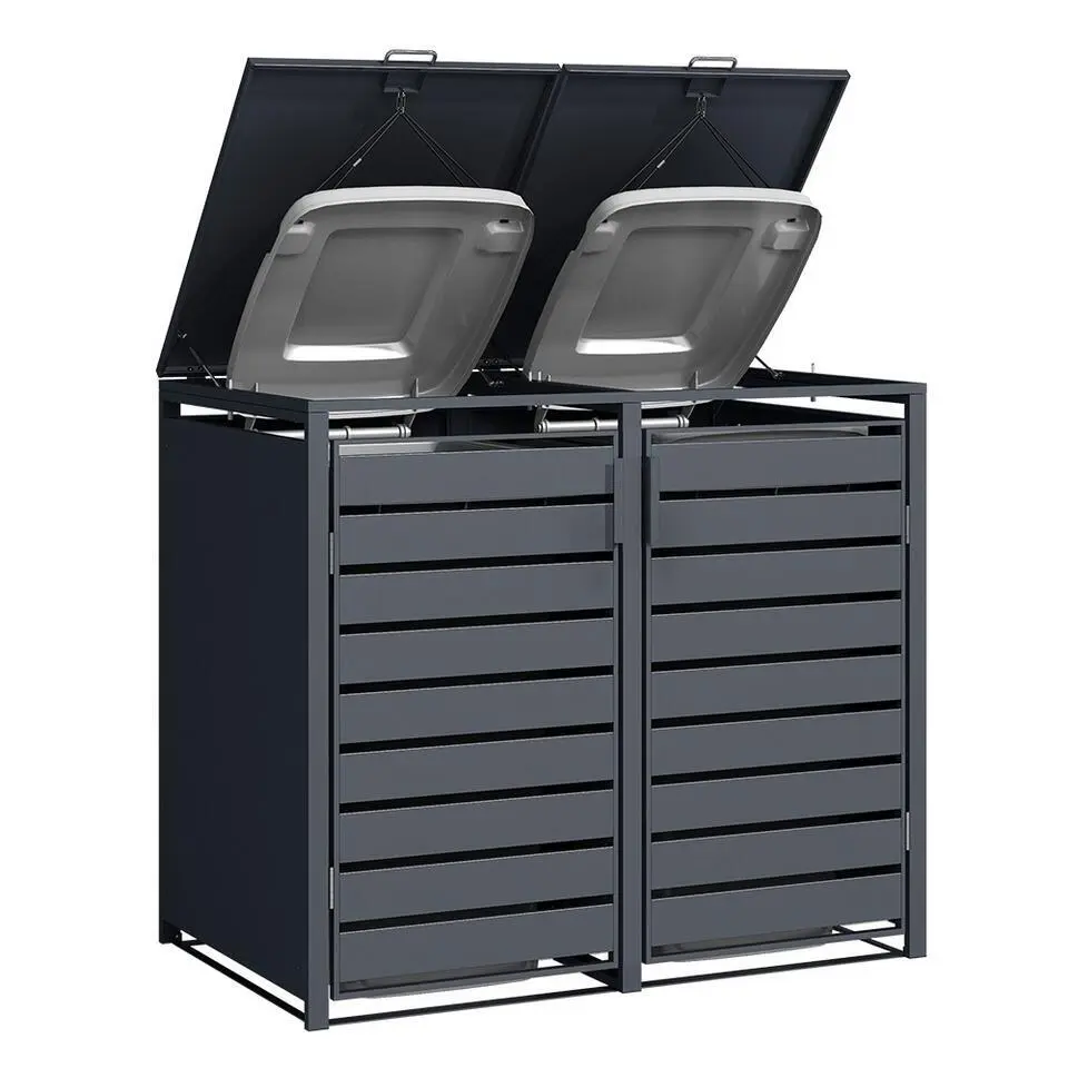 Kliko ombouw - 2 containers - Antraciet