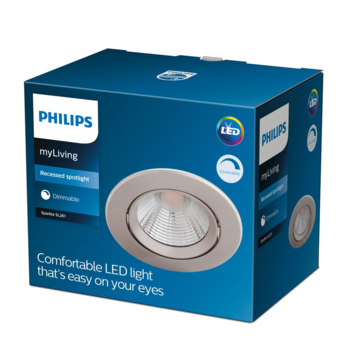 Philips inbouwspot Sparkle nikkel