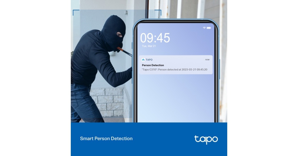 TP-LinkTapo C310P2 Wi-Fi beveiligingscamera voor buiten  (Wit, 2 stuks)