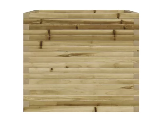 Jardinière bac lit surélevé bois marron 80 x 80 x 72 cm 02_0037926