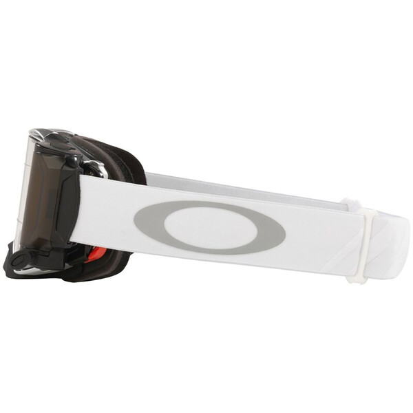 Oakley - Masque Airbrake MX Tuff Blocks Ecran Race-Ready Roll-off Blanc / Transparent
