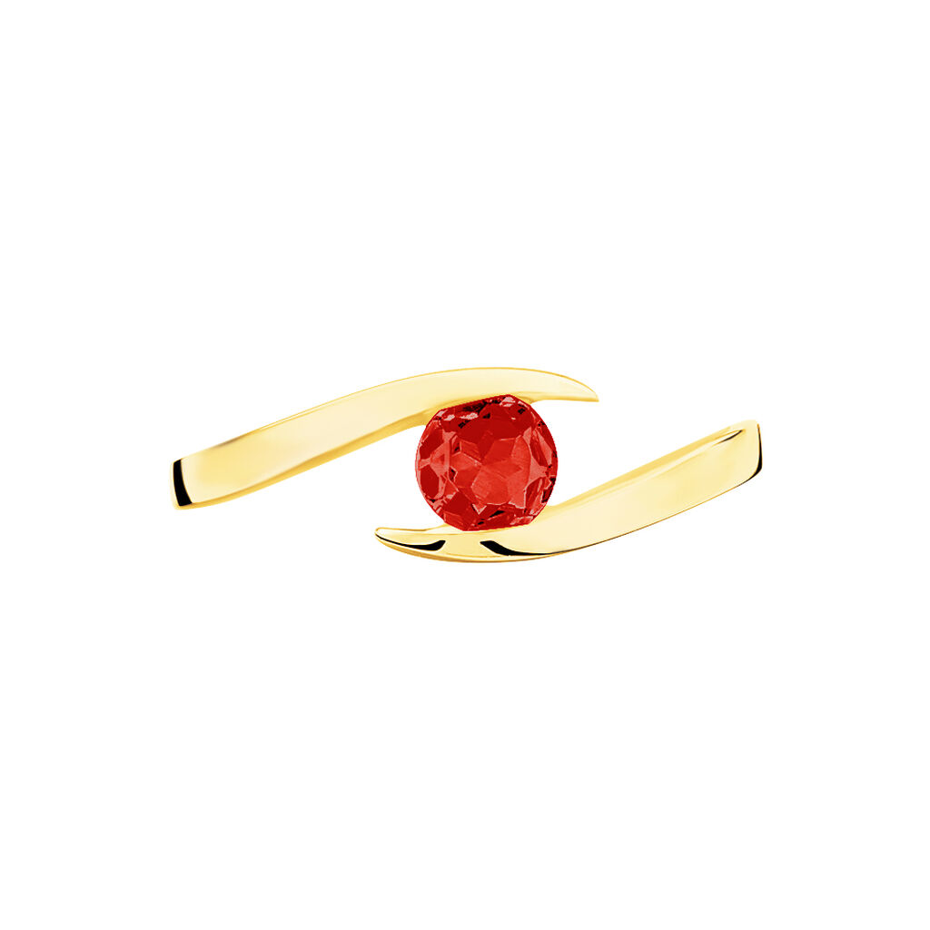 Bague Tiphaine Or Jaune Rubis