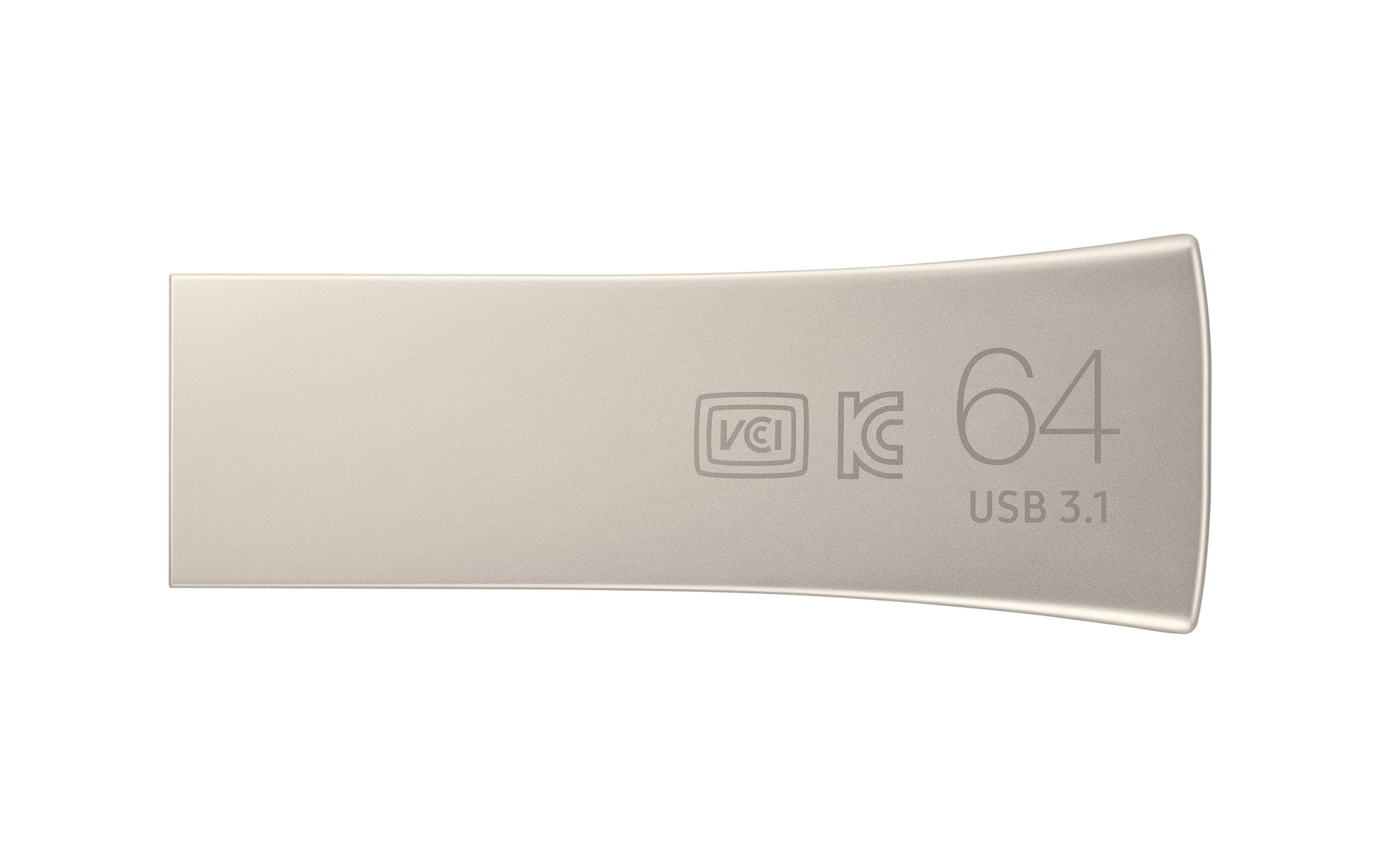 Samsung USB-Stick »USB3.1 Bar Plus Titan 64GB« (64GB GB Lesegeschwindigkeit 300 MB/s)