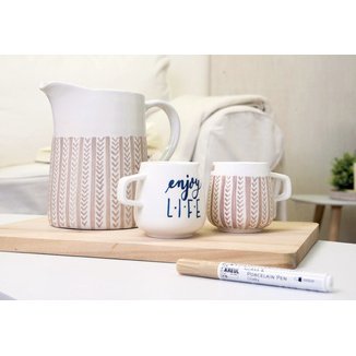 Marqueur Glass & Porcelain Pen Chalky, set de 5
