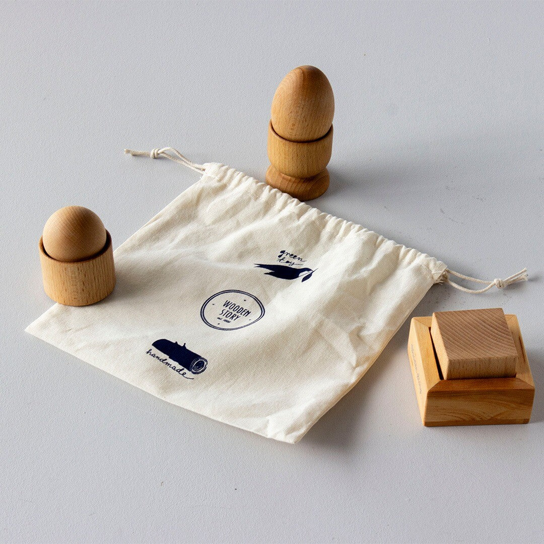 Wooden story montessori vormenset - 6-delig