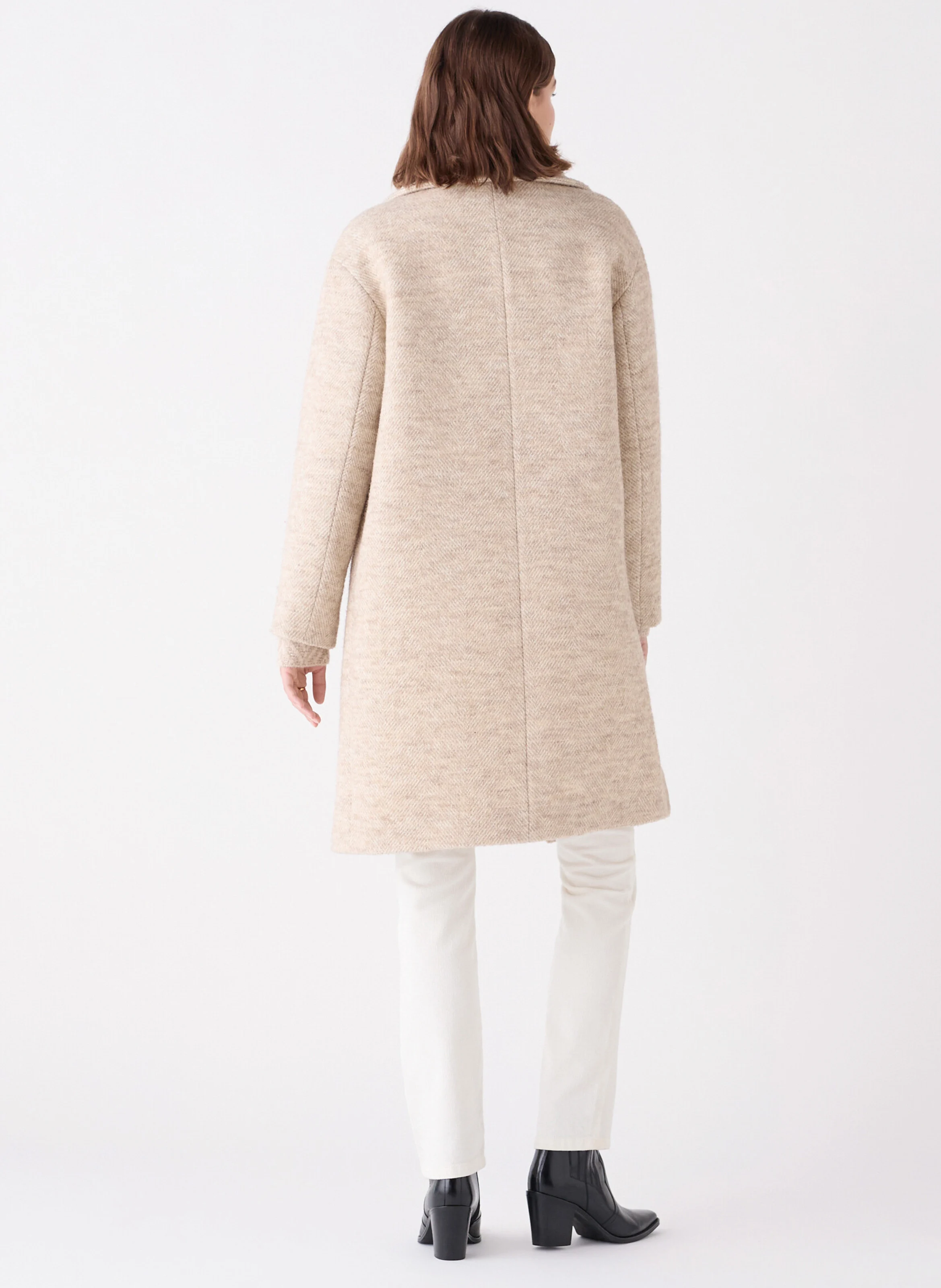 GOTHAM - Manteau col montant| Beige