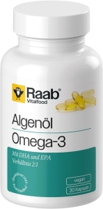 Raab Vitalfood Algenöl pflanzl. Omega-3 Kaps konventionell, 30 Stück