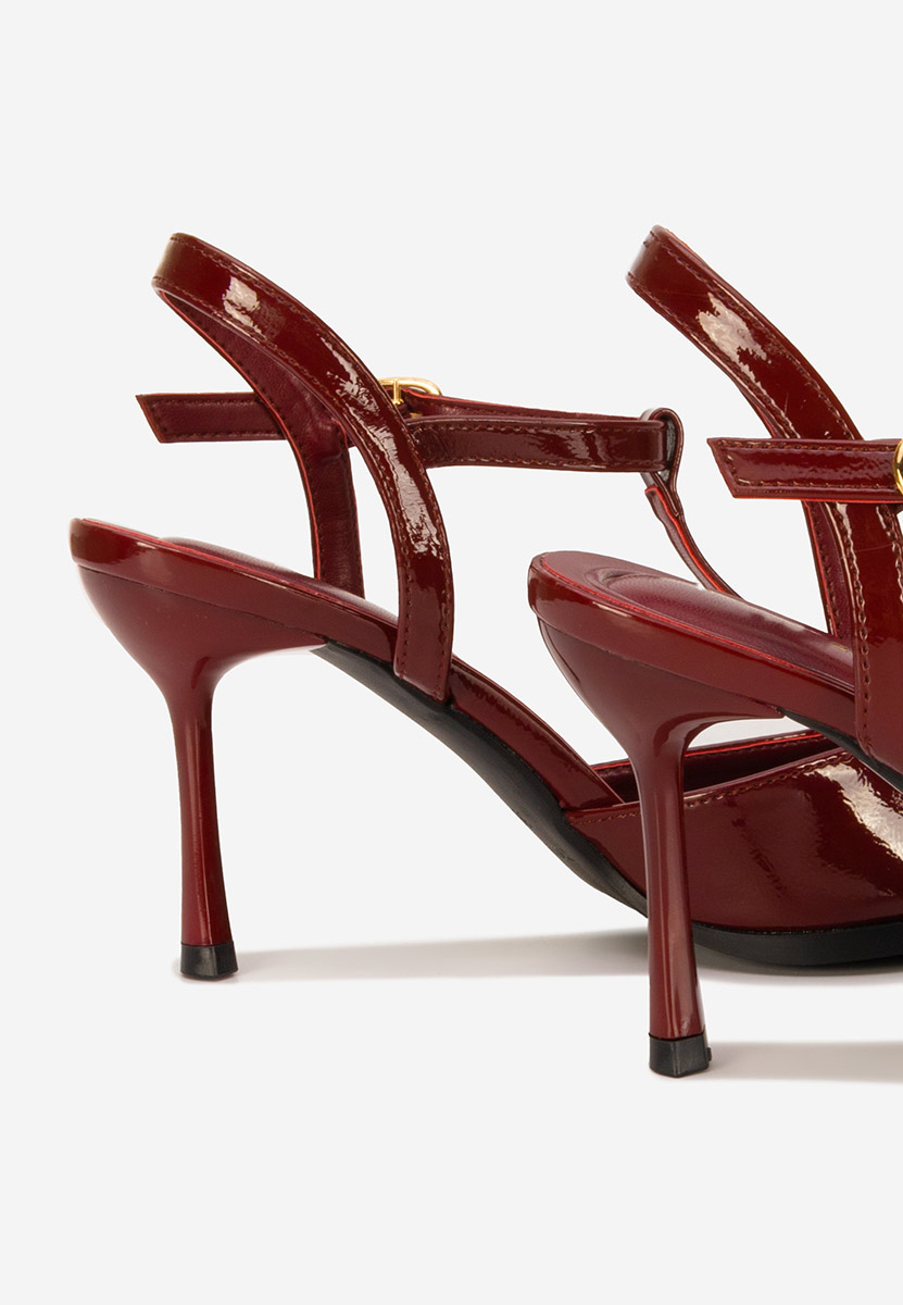 Chaussures slingback bordeaux Evenia