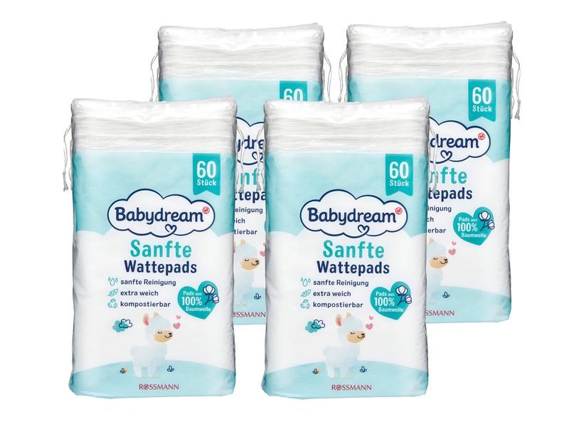 Babydream Wattepads 4x 60 Stück Wattepads 4x 60 Stück