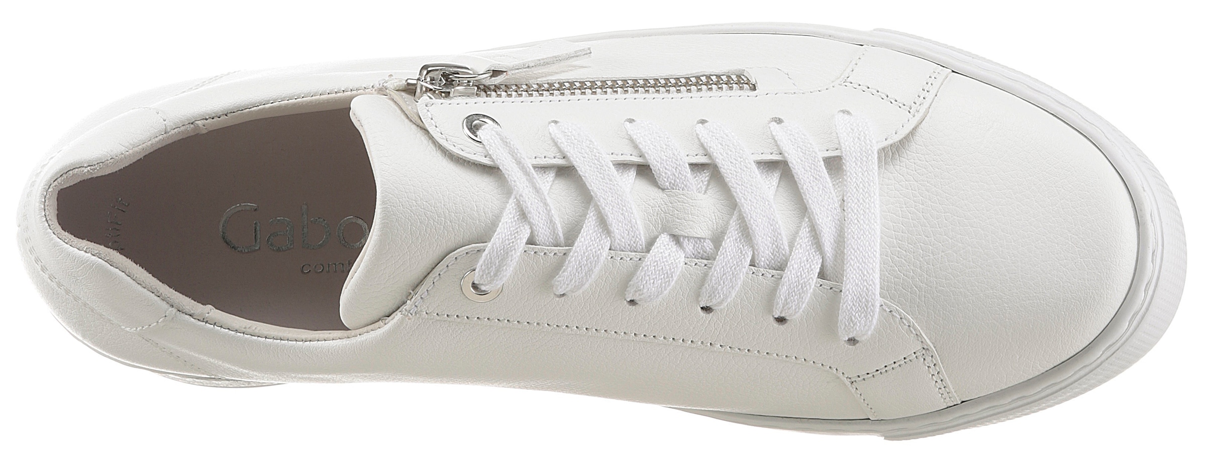 Gabor Plateausneaker »FLORENZ«  in Schuhweite G (=weit), Freizeitschuh, Halbschuh, Schnürschuh