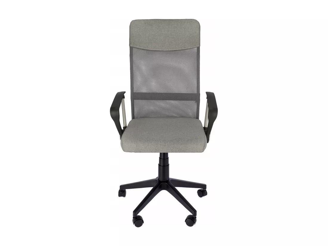 ZOOM fauteuil tissu gris mélangé