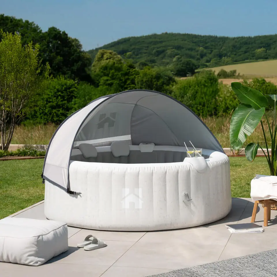 HOME DELUXE Opblaasbare Whirlpool Splash Beton 4 st.