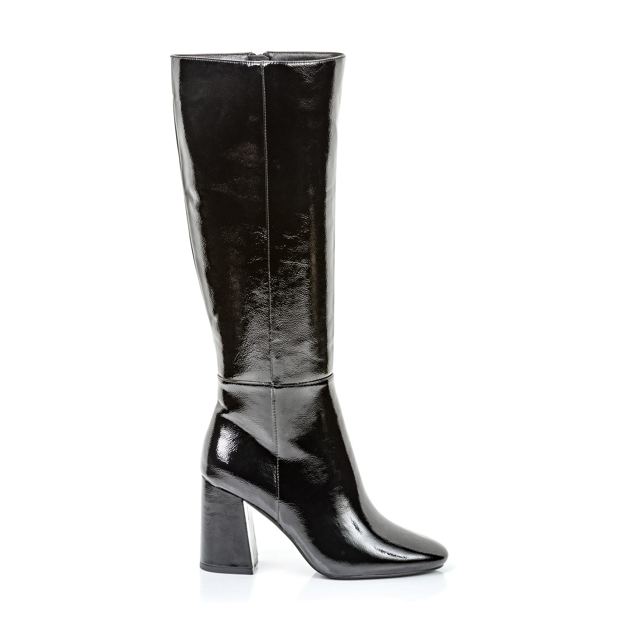 Bottes à talon Femme noir vernis